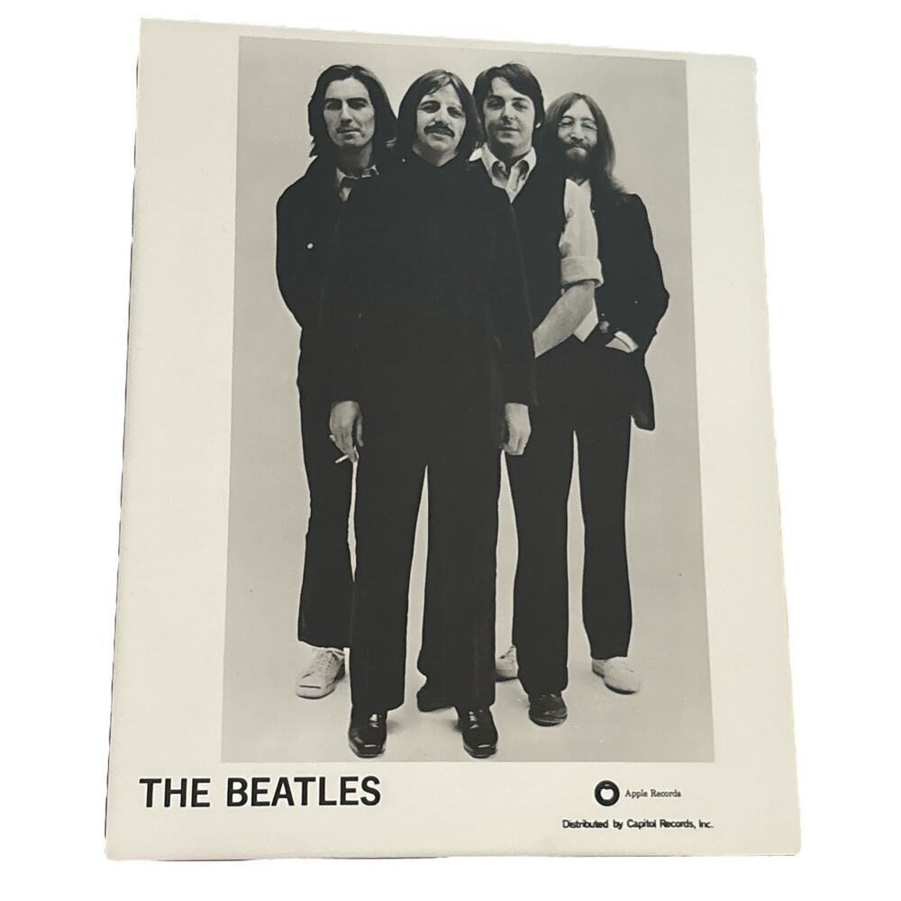 8x10 Print Beatles Just Before They Split in 1970 John Paul Ringo George